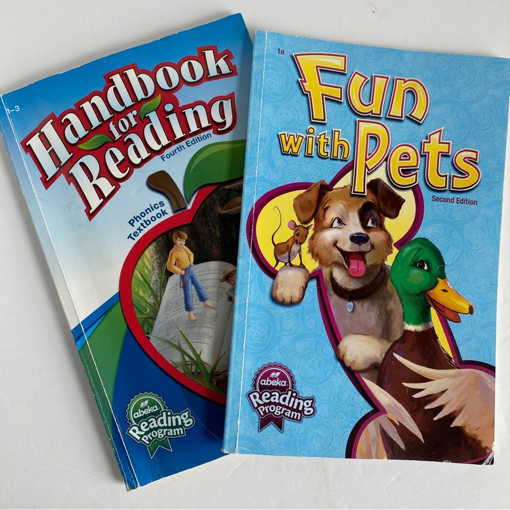 Abeka Handbook for reading & Fun with Pets